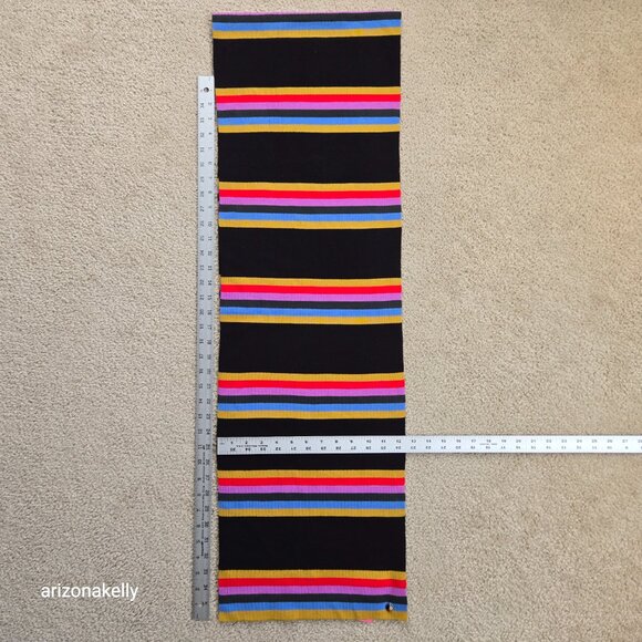 NWT Kate Spade Multi Stripe Wool Blend Scarf - Picture 7 of 12